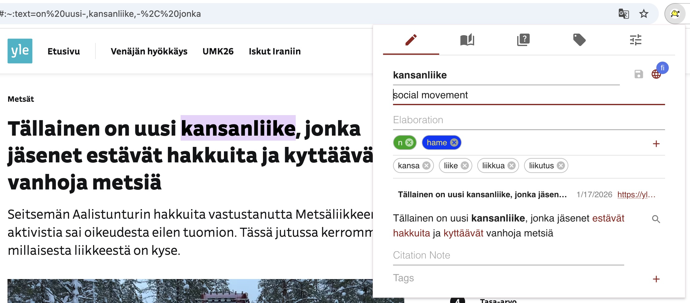 what Amanuensis looks like in use