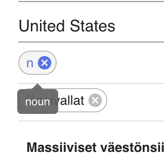 a tag with its tooltip